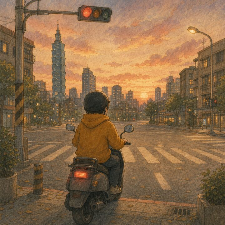 等紅燈